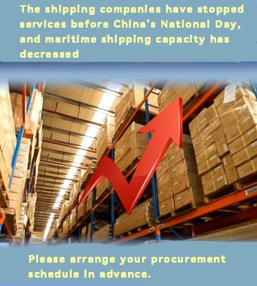 Últimos blogs de la empresa sobre Las empresas de transporte marítimo han suspendido sus servicios antes del Día Nacional de China, y la capacidad de transporte marítimo ha disminuido.