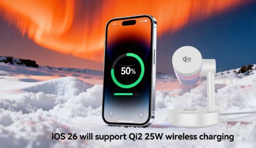 Últimas noticias de la empresa sobre iOS 26 es compatible con la carga inalámbrica Qi2 de 25W.