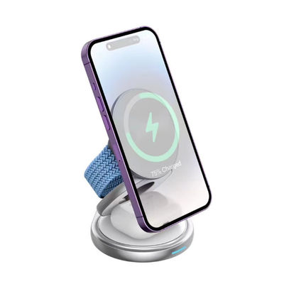 Buen precio Cargador inalámbrico portátil plegable Cargador inalámbrico de alta velocidad de 15W para auriculares teléfonos en línea