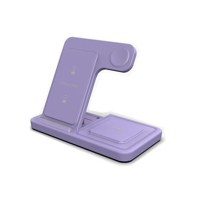 Buen precio CE/FCC/ROHS Cargador inalámbrico multifunción 3 en 1 ultra delgado para teléfonos Apple, auriculares y relojes en línea