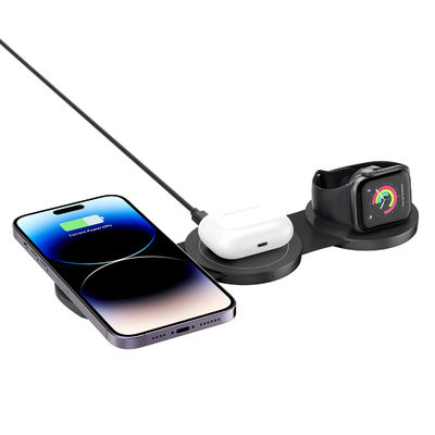 Buen precio Cargador inalámbrico portátil 3 en 1 Cargador inalámbrico plegable para Airpods del iPhone 14 en línea