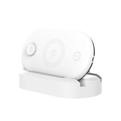 Buen precio 15W 4 en 1 cargador inalámbrico ABS multifuncional caja de desinfección UV en línea