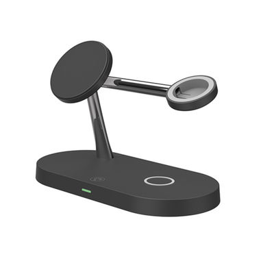 Buen precio Stand de carga inalámbrica inteligente de 4 en 1 con luz nocturna TYPE-C Entrada 3W Carga de auriculares en línea