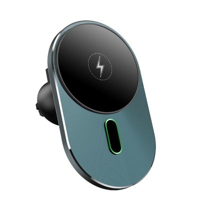 Buen precio Cargador inalámbrico para automóviles azul/gris con protección de seguridad y puerto de entrada USB C en línea