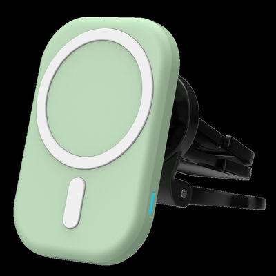 Buen precio Cargador inalámbrico de automóvil de absorción magnética 5W-15W Carga adaptativa con protección de seguridad en línea