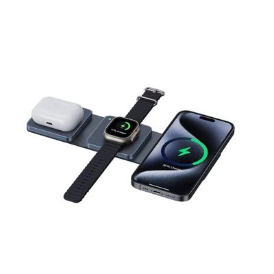Buen precio Cargador compacto plegable de viaje inalámbrico con carga inalámbrica Qi en línea