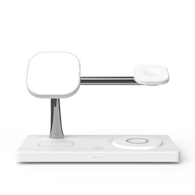 Buen precio Cargador inalámbrico magnético blanco y negro todo en uno soporte PD&QC3.0 en línea