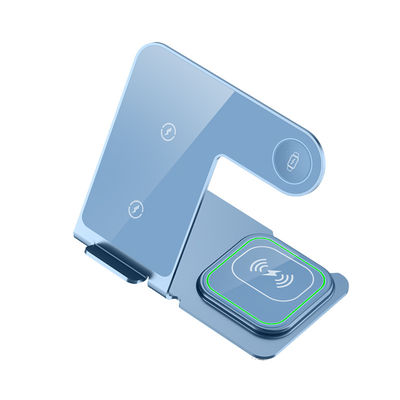 Buen precio Cargador inalámbrico de aleación de aluminio de soporte 3 en 1 para teléfonos relojes de auriculares en línea