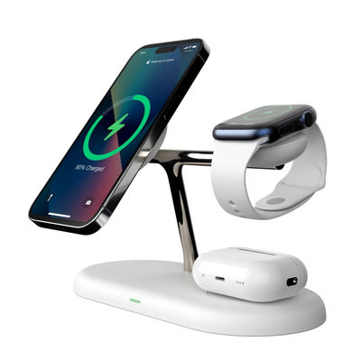 Buen precio T256 Cargador inalámbrico todo en uno Compatible con Samsung y Apple Frecuencia de trabajo 110-205KHz Entrada 12V/2.5A en línea