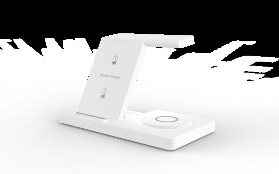 Cargador inalámbrico QI magnético T258 Cargador plegable de 15W para iPhone y Samsung