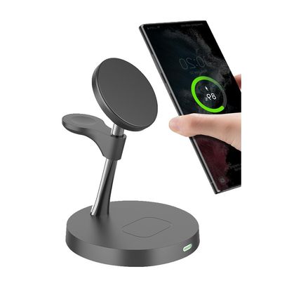 Buen precio 3-in-1 Magnetic Wireless Charger with 15W Fast Charging Portable Travel Charger Supports iPhone 12/13/14/15/16 and Qi Standard en línea