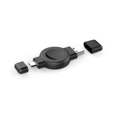 Interfaz doble Samsung Apple Watch Cargador Smartwatch Carga inalámbrica 2.5W 20g