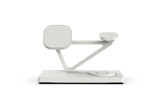Buen precio 15watt 360g Compatible 5 en 1 cargador inalámbrico magnético con luz nocturna 2w Negro y blanco en línea