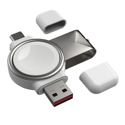 USB Tipo C Apple Watch Cargador inalámbrico Cargador inteligente portátil 3W