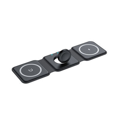 Buen precio Elegante cargador de viaje inalámbrico de 15W de Apple Cargador inalámbrico plegable magnético para teléfono en línea