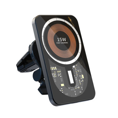 Buen precio Cargador inalámbrico magnético para automóviles Cargador de porta teléfonos para automóviles 10mm 10w 7.5W en línea