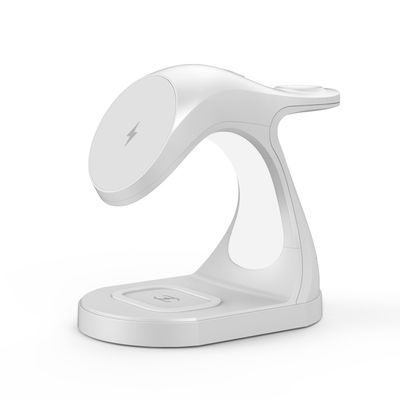Buen precio Cargador inalámbrico de luz nocturna de succión magnética de 15W para productos de Apple en blanco y negro en línea