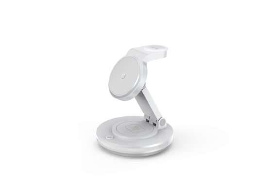 Potente cargador Magsafe de 10W 3 en 1 cargador magnético portátil con ángulo de 180 grados