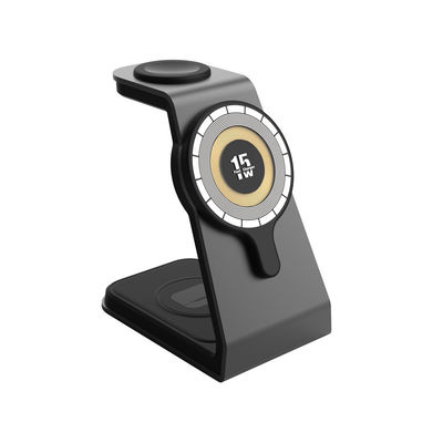 Buen precio SC022 Estación de carga rápida 3 en 1 Cargador inalámbrico magnético para teléfono en línea