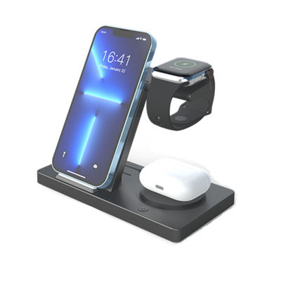 Buen precio Diseño plegable iPhone Opción de color blanco Cargador inalámbrico multifuncional en línea