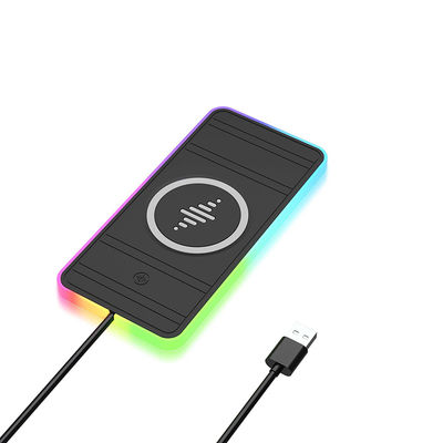 Pad de carga inalámbrica de tableta portátil de silicona para automóviles para Apple Phone y reloj