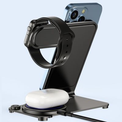 Buen precio Carga inalámbrica de metal de 3W para auriculares y Apple Watch en línea