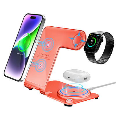 Buen precio Elegante y de alta eficacia de carga PD/QC de metal inalámbrico 3 en 1 en línea