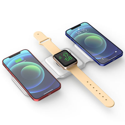 Buen precio Cargador inalámbrico portátil de carga rápida de 15W para relojes QC3.0 Cargador negro/blanco en línea