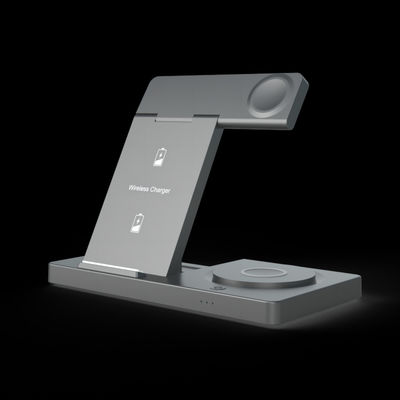 Buen precio Estación de carga inalámbrica plegable de tres niveles 3W Reloj de carga de luz nocturna en línea