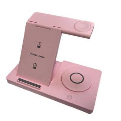Buen precio Estación de carga inalámbrica plegable de 15W en blanco/negro/verde/púrpura/rosa para la carga de relojes 3W Salida 5W/7.5W/10W/15W en línea
