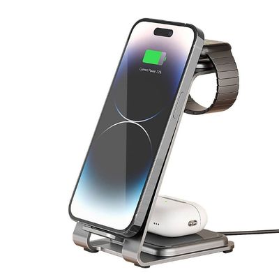 Buen precio 15W de aleación de aluminio 3 en 1 para dispositivos inteligentes en línea