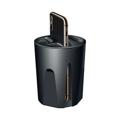 Buen precio 2 Interfaz de salida USB Cargador rápido Cargadores de automóviles 110-205KHz Frecuencia de carga en línea