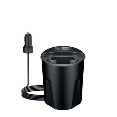 Buen precio 15W de carga rápida Copa de carga inalámbrica Cargador de automóviles Color negro para automóviles en línea