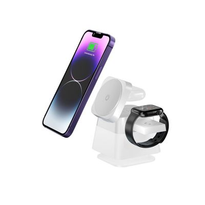Buen precio Estación de carga inalámbrica 3 en 1 para dispositivos Apple 20W de salida y puerto de entrada USB-C en línea