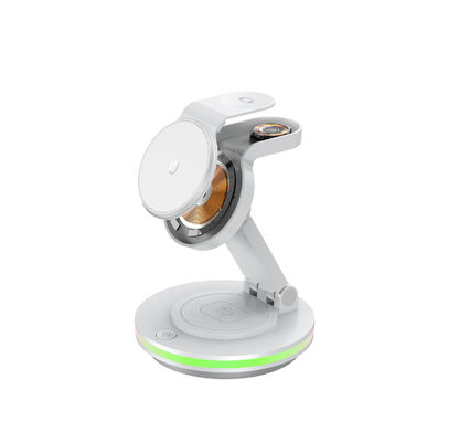 Buen precio Cargador inalámbrico plegable de 4 en 1 para teléfonos y auriculares magnéticos en línea