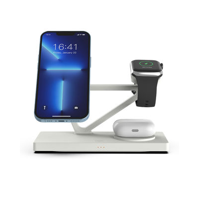 Buen precio Carga inalámbrica magnética 5 en 1 con lámpara nocturna 2w Material ABS blanco y negro en línea