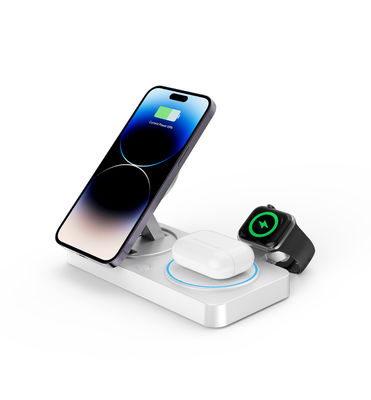 Buen precio Tipo C Interfaz Cargador inalámbrico con salida de teléfono celular de 15W Multifuncional Soporta Apple Carga ABS Material de PC en línea