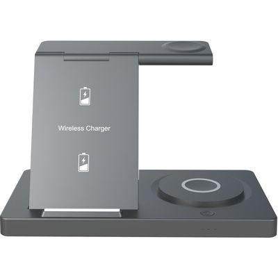 9V de entrada de voltaje 5 en 1 cargador inalámbrico plegable para el reloj de carga 3W Apple Watch y Samsung Watch