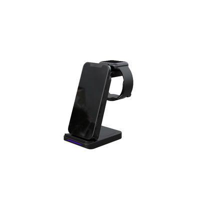 Cargador inalámbrico compacto de 5W de máxima potencia para cargar auriculares en negro blanco gris púrpura
