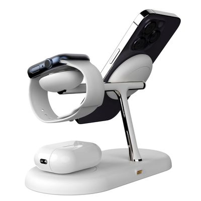 T256 Cargador inalámbrico magnético con luz nocturna LED y interruptor táctil Distancia de carga 8 mm