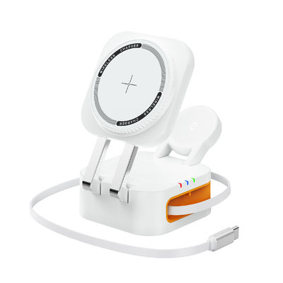 Buen precio Carga inalámbrica de escritorio 3 en 1 70 X 70 X 41 mm 5w/7.5w/10w/15w Salida 9v-3a 12v-1.5a Adaptador en línea