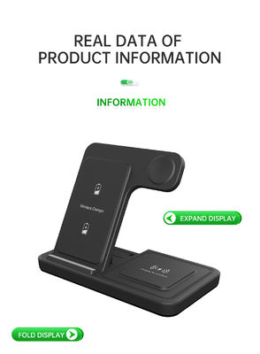 Buen precio T288 Interfaz doble de carga rápida inalámbrica de 15 w / 10 w para iPhone y Samsung 2025 soporte de carga de teléfono móvil en línea