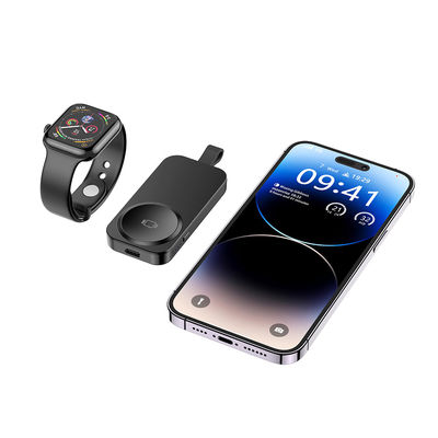 2025 Nuevo cargador inalámbrico X550 para Apple Watch 1000mah Mini Power Bank Cargador de reloj portátil