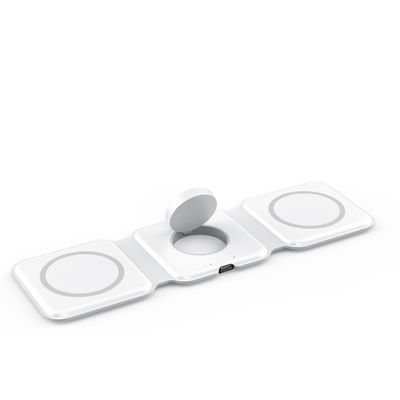W07C 15W Cargador inalámbrico tipo-C Mini diseño magnético para relojes y Airpods de carga rápida