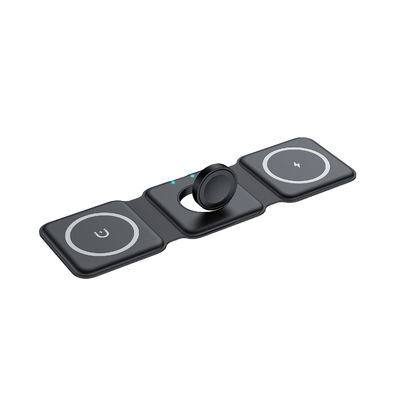 Buen precio 2025 Cargador rápido sin cables plegable al por mayor 15W/10W de gran salida teléfono móvil Apple y Samsung teléfono / cargador de auriculares en línea