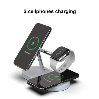 2025 Nuevo T268 Precio al por mayor Cargador rápido inalámbrico de 15w ABS + aleación de zinc magnético Cargador de teléfonos Apple y Samsung