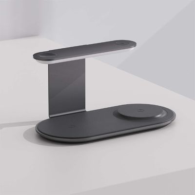 Buen precio Soporte de cargador de teléfono móvil portátil 3 en 1 Salida de 15W/10W/7.5W/5W Interfaz Tipo-C para teléfonos Apple y Samsung en línea