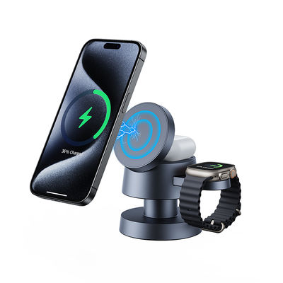 Buen precio Cargador inalámbrico rápido multifuncional X6 15W/10W/7.5W/5W para Apple y Samsung con luz nocturna en línea