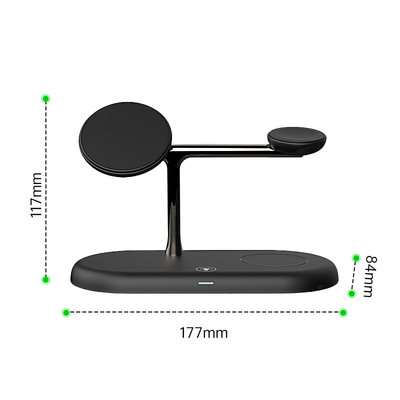 calidad OEM/ODM T256 cargador rápido inalámbrico ABS cargador de teléfono cargador negro fábrica