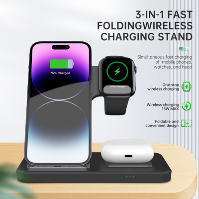 Buen precio Cargador Inalámbrico Apple T288 15W Magnético Cargador Inalámbrico ABS Negro en línea